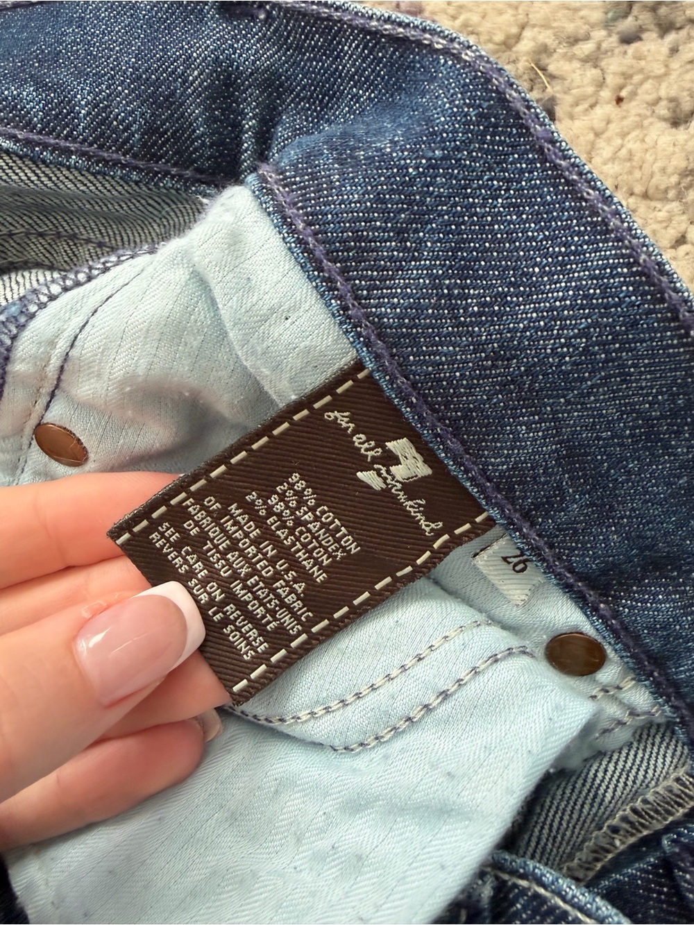 Y2K 7 For All Mankind Low Rise Bootcut Jeans - Picture 4 of 5